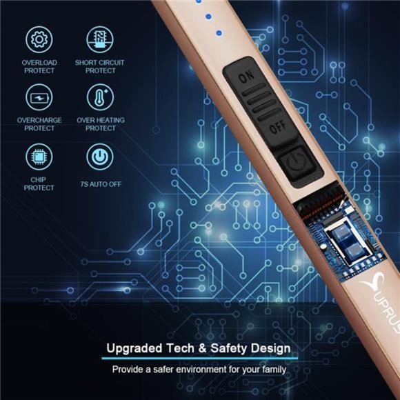 Electric Lighter Arc Windproof Flameless USB Lighter Rechargeable - Picture 9 of 12